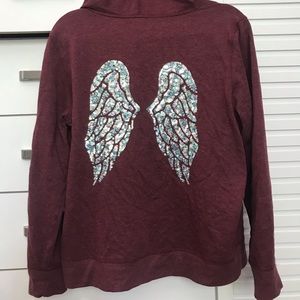 Victoria’s Secret Angel Zip Up Hoodie Crimson/Red